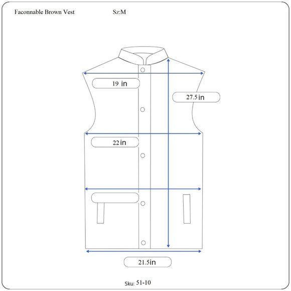 Faconnable Brown Vest Sz‎ M men - Picture 9 of 9